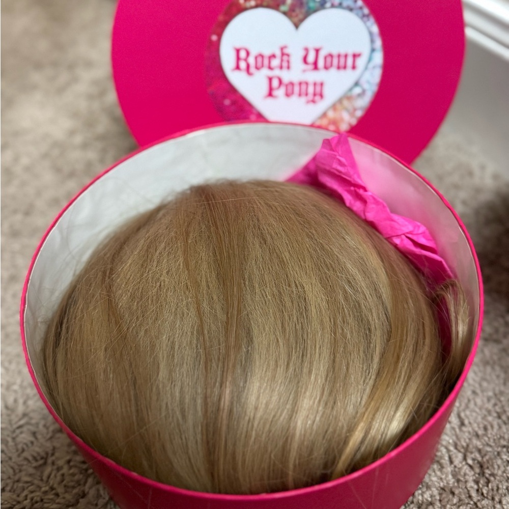 Rock your hair teased pony for cheerleading hair real hair!!